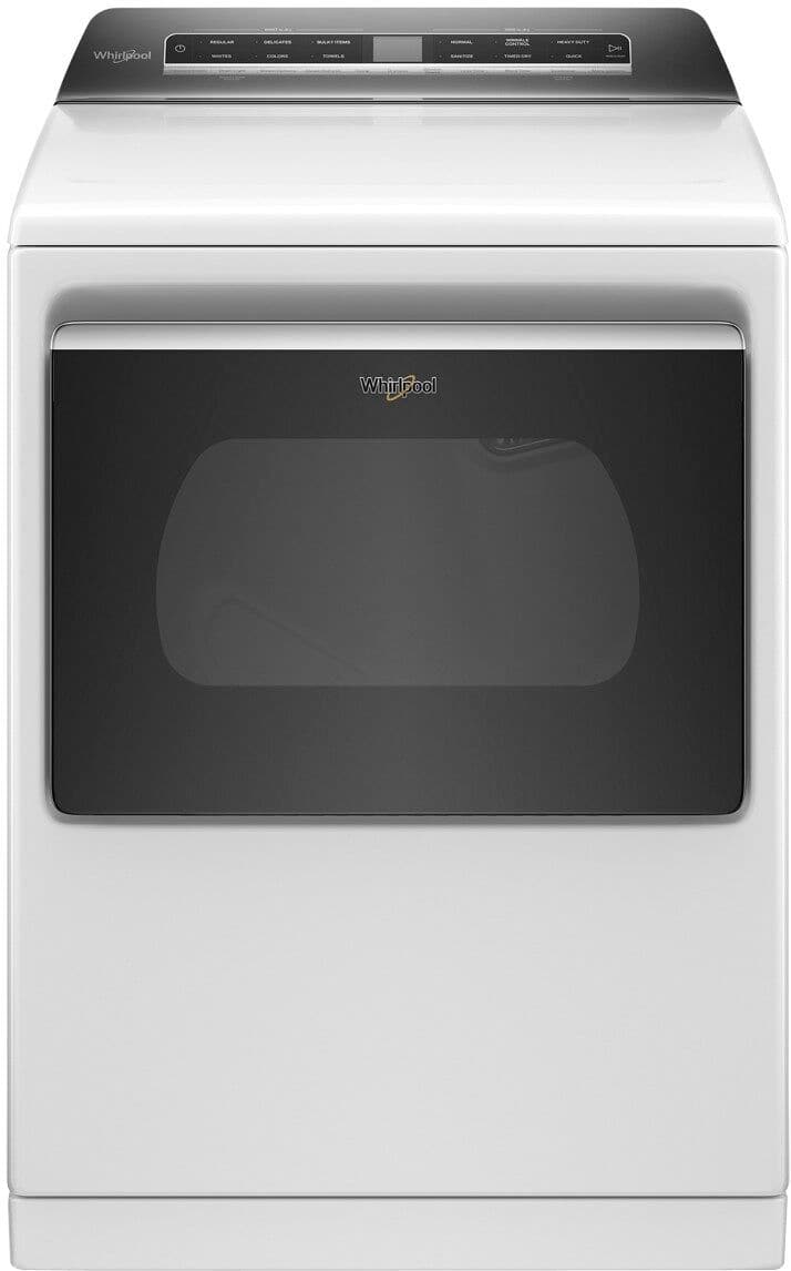 Whirlpool - 7.4 Cu. Ft. Gas Dryer with Steam and Advanced Moisture Sensing - White