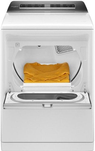 Whirlpool - 7.4 Cu. Ft. Gas Dryer with Steam and Advanced Moisture Sensing - White