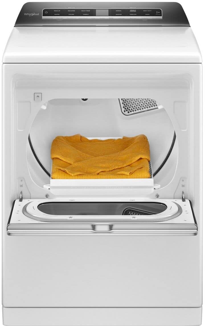 Whirlpool - 7.4 Cu. Ft. Gas Dryer with Steam and Advanced Moisture Sensing - White