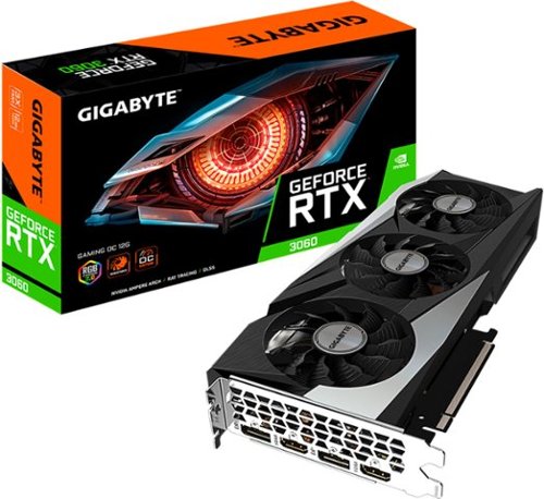 GIGABYTE - NVIDIA GeForce RTX 3060 12GB GDDR6 PCI Express 4.0 Graphics Card - Black