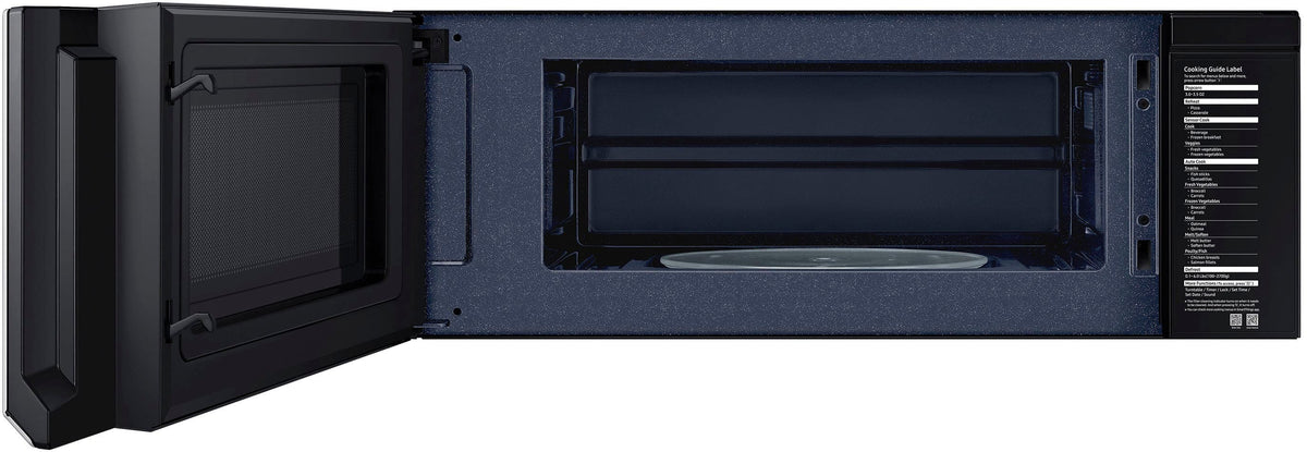 Samsung - 1.1 cu. ft. Smart SLIM Over-the-Range Microwave with 550 CFM Hood Ventilation - Stainless Steel