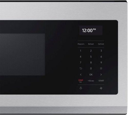 Samsung - 1.1 cu. ft. Smart SLIM Over-the-Range Microwave with 550 CFM Hood Ventilation - Stainless Steel