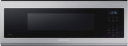 Samsung - 1.1 cu. ft. Smart SLIM Over-the-Range Microwave with 400 CFM Hood Ventilation - Stainless Steel
