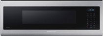 Samsung - 1.1 cu. ft. Smart SLIM Over-the-Range Microwave with 400 CFM Hood Ventilation - Stainless Steel