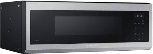 Samsung - 1.1 cu. ft. Smart SLIM Over-the-Range Microwave with 400 CFM Hood Ventilation - Stainless Steel