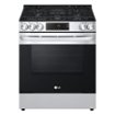 LG - 30-in Wide 5.8 Cu. Ft. Smart Slide-In Gas Range with 5 Burners, EasyClean and SuperBoil Burner - Stainless Steel