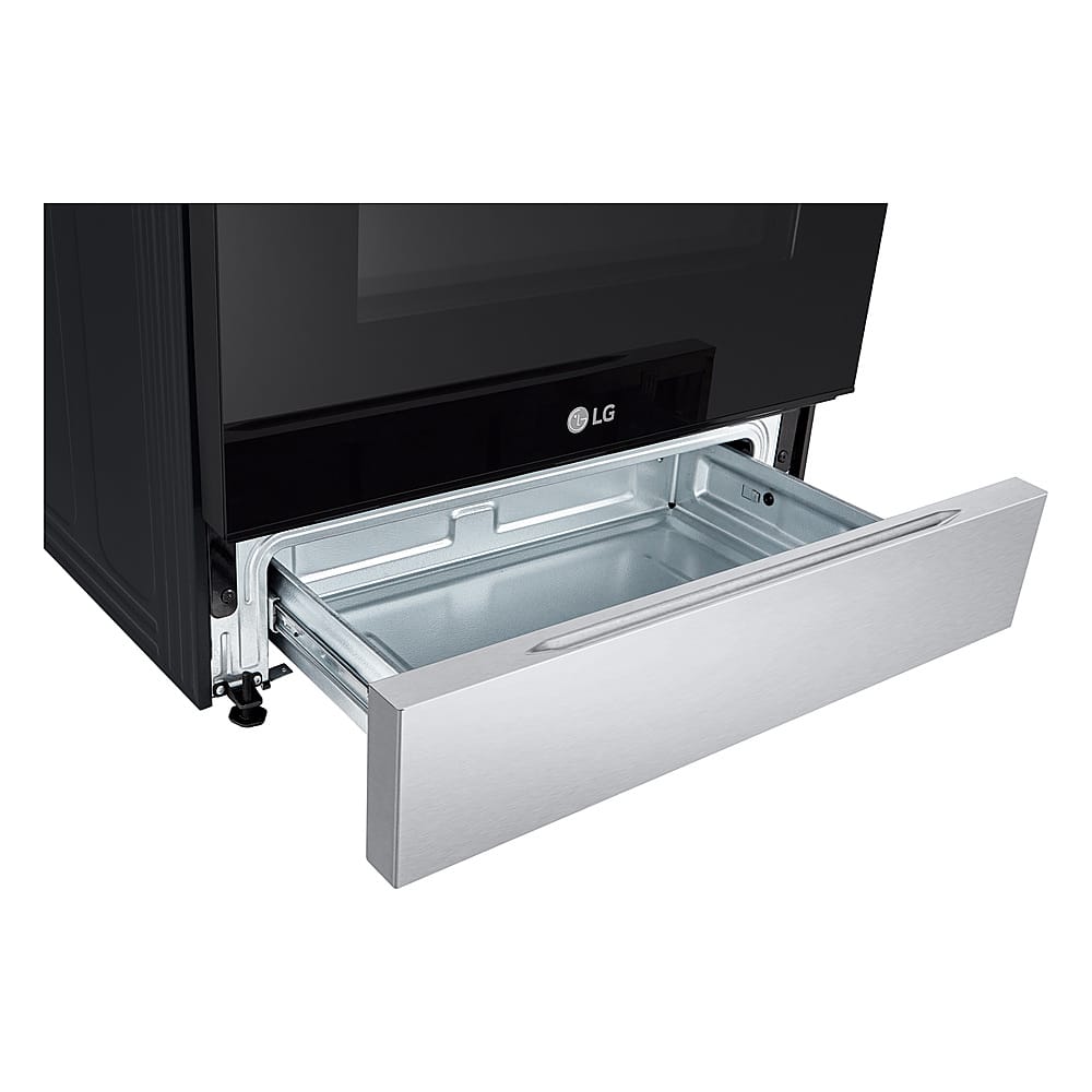 LG - 30-in Wide 5.8 Cu. Ft. Smart Slide-In Gas Range with 5 Burners, EasyClean and SuperBoil Burner - Stainless Steel
