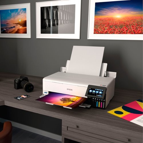 Epson - EcoTank Photo ET-8550 All-in-One Wide-format Supertank Printer - White