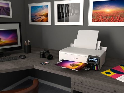 Epson - EcoTank Photo ET-8550 All-in-One Wide-format Supertank Printer - White