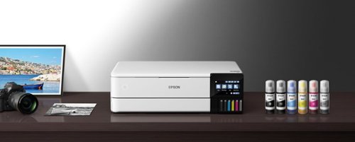 Epson - EcoTank Photo ET-8550 All-in-One Wide-format Supertank Printer - White