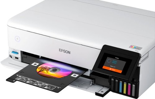 Epson - EcoTank Photo ET-8550 All-in-One Wide-format Supertank Printer - White