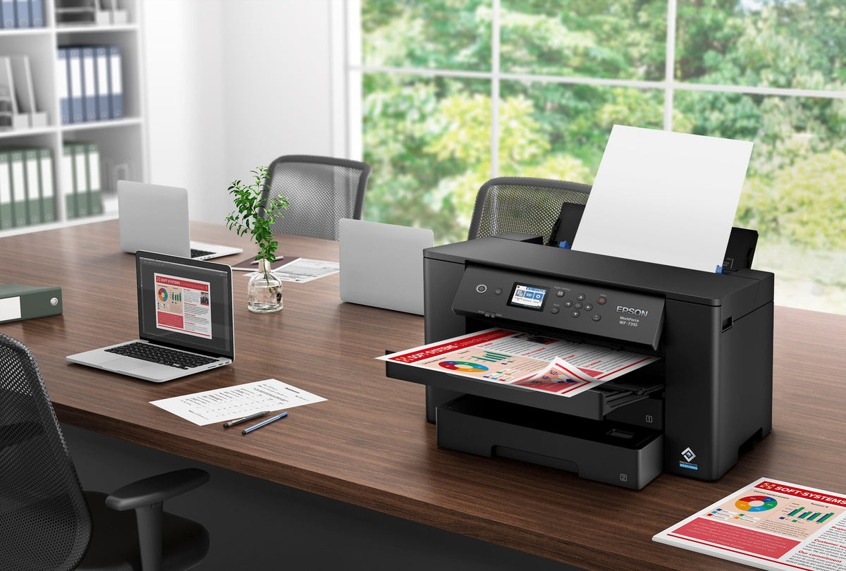 Epson - WorkForce Pro WF-7310 Wireless Wide-Format Inkjet Printer - Black