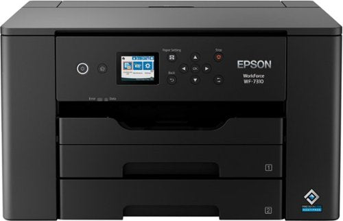 Epson - WorkForce Pro WF-7310 Wireless Wide-Format Inkjet Printer - Black