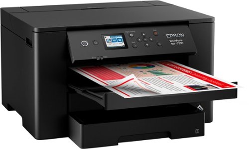 Epson - WorkForce Pro WF-7310 Wireless Wide-Format Inkjet Printer - Black