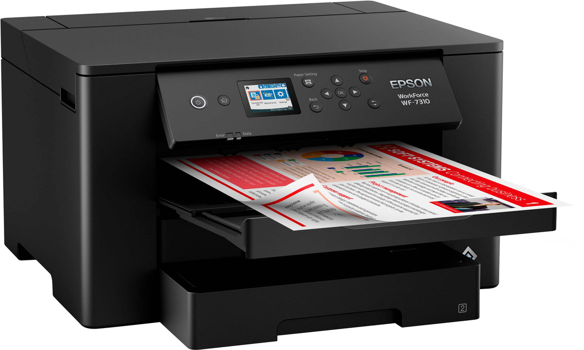 Epson - WorkForce Pro WF-7310 Wireless Wide-Format Inkjet Printer - Black