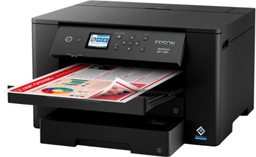 Epson - WorkForce Pro WF-7310 Wireless Wide-Format Inkjet Printer - Black