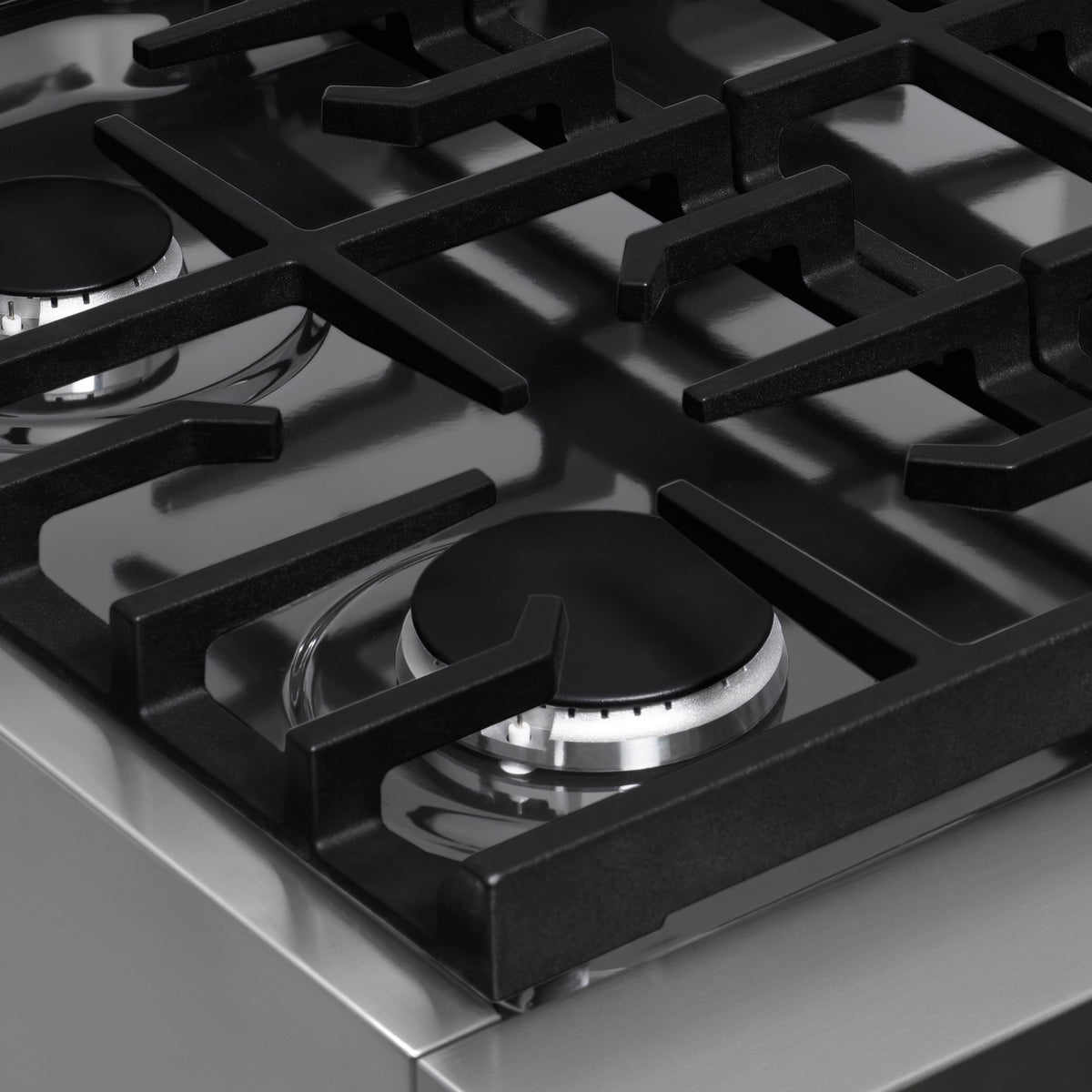 ZLINE - 30 in. Wide 4 Burner Paramount Gas Rangetop  and Porcelain Cooktop (SRT30) - Stainless Steel