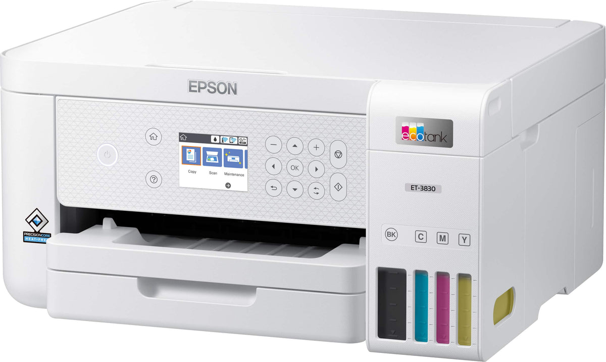 Epson - EcoTank ET-3830 All-in-One Supertank Inkjet Printer - White