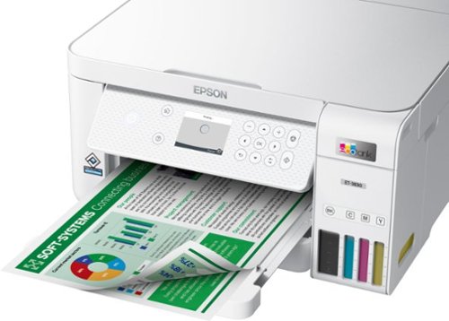 Epson - EcoTank ET-3830 All-in-One Supertank Inkjet Printer - White