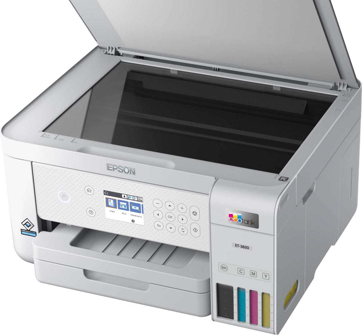 Epson - EcoTank ET-3830 All-in-One Supertank Inkjet Printer - White