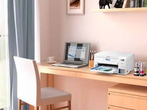 Epson - EcoTank ET-3830 All-in-One Supertank Inkjet Printer - White