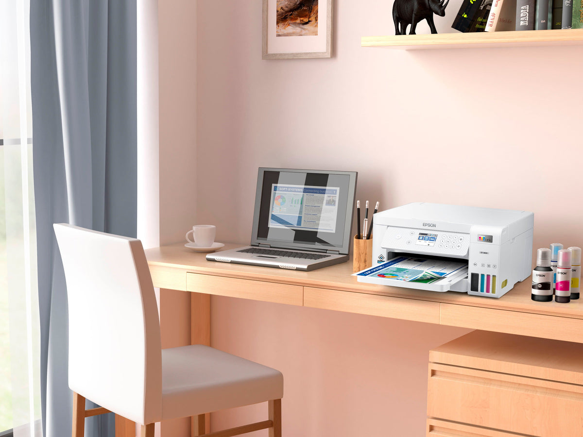 Epson - EcoTank ET-3830 All-in-One Supertank Inkjet Printer - White