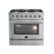 Forno Appliances - 36 in. Wide 6 Burner Galiano Alta Qualita 5.36 Cu. Ft. Freestanding Gas Range with Convection Oven - Stainless Steel