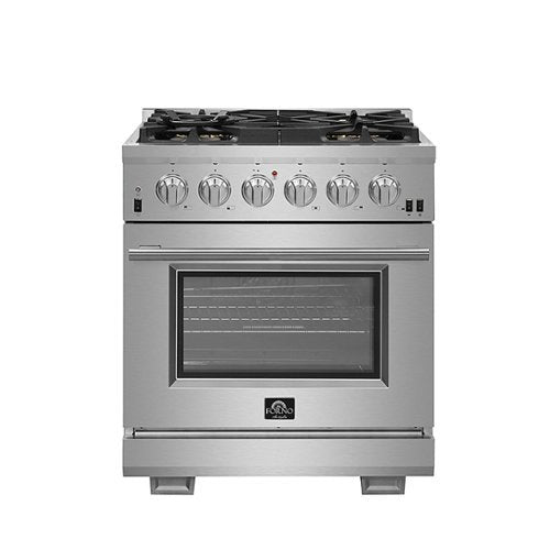 Forno Appliances - 30 in. Wide 5 Burner Capriasca Alta Qualita 4.32 Cu. Ft. Freestanding Single Oven Gas Range with Convection Oven - Stainless Steel