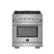 Forno Appliances - 30 in. Wide 5 Burner Capriasca Alta Qualita 4.32 Cu. Ft. Freestanding Single Oven Gas Range with Convection Oven - Stainless Steel