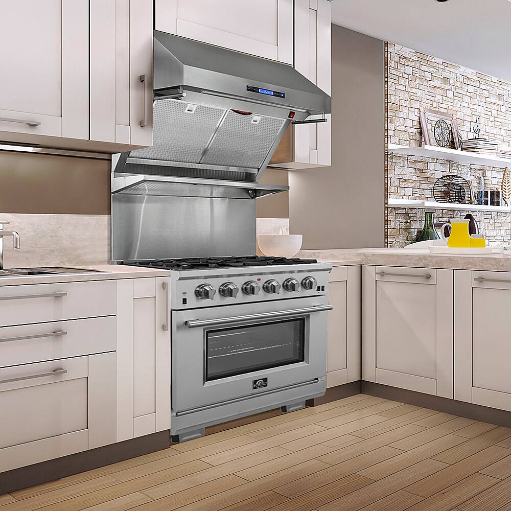 Forno Appliances - 30 in. Wide 5 Burner Capriasca Alta Qualita 4.32 Cu. Ft. Freestanding Single Oven Gas Range with Convection Oven - Stainless Steel