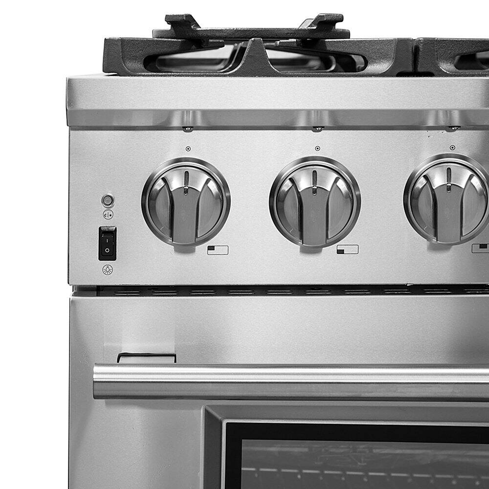 Forno Appliances - 36 in. Wide 6 Burner Capriasca Alta Qualita 5.36 Cu. Ft. Freestanding Dual Fuel Range with Convection Oven - Silver