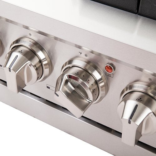 Forno Appliances - 48 in. Wide 8 Burner Capriasca Alta Qualita 6.58 Cu. Ft. Freestanding Double Oven Gas Range with Convection Ovens - Stainless Steel
