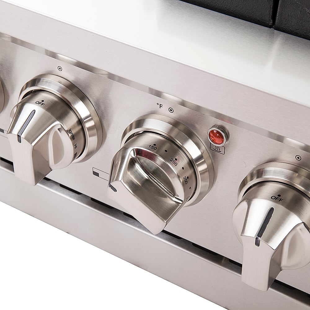 Forno Appliances - 48 in. Wide 8 Burner Capriasca Alta Qualita 6.58 Cu. Ft. Freestanding Double Oven Gas Range with Convection Ovens - Stainless Steel