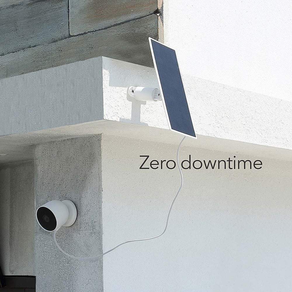 Wasserstein - Google Nest Cam Premium Solar Panel - White