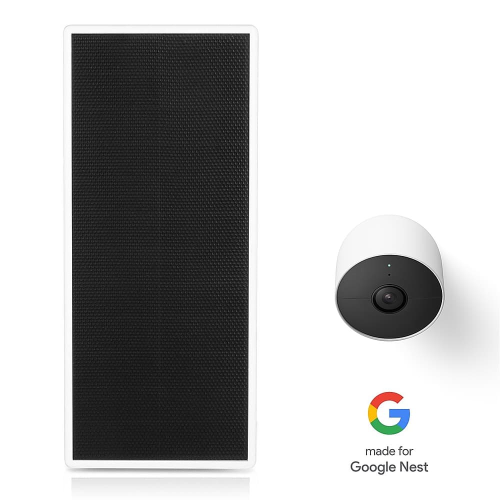 Wasserstein - Google Nest Cam Premium Solar Panel - White