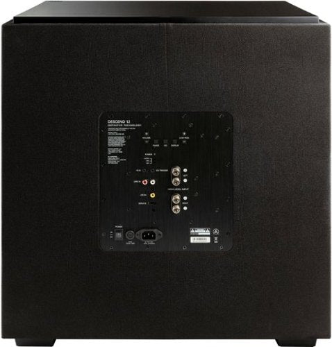 Definitive Technology - Descend 12" Sub 3XR Architecture 1500W Peak Class H Amplifier (2) 12" Bass Radiators - Black