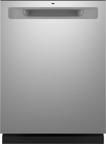 GE - 24" Top Control Built-In Plastic Tub Dishwasher with 3rd Rack, Bottle Jets and 50 dBA - Stainless Steel