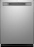 GE - 24" Top Control Built-In Plastic Tub Dishwasher with 3rd Rack, Bottle Jets and 50 dBA - Stainless Steel