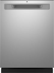 GE - 24" Top Control Built-In Plastic Tub Dishwasher with 3rd Rack, Bottle Jets and 50 dBA - Stainless Steel