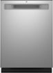 GE - 24" Top Control Built-In Plastic Tub Dishwasher with 3rd Rack, Bottle Jets and 50 dBA - Stainless Steel