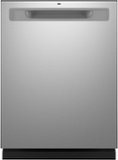 GE - 24" Top Control Built-In Plastic Tub Dishwasher with 3rd Rack, Bottle Jets and 50 dBA - Stainless Steel