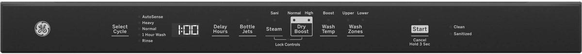 GE - 24" Top Control Built-In Plastic Tub Dishwasher with 3rd Rack, Bottle Jets and 50 dBA - Stainless Steel