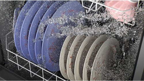 GE - 24" Top Control Built-In Plastic Tub Dishwasher with 3rd Rack, Bottle Jets and 50 dBA - Stainless Steel