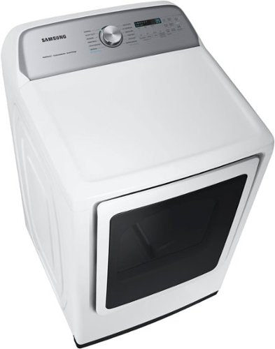 Samsung - 7.4 Cu. Ft. Smart Electric Dryer with Steam Sanitize+ - White