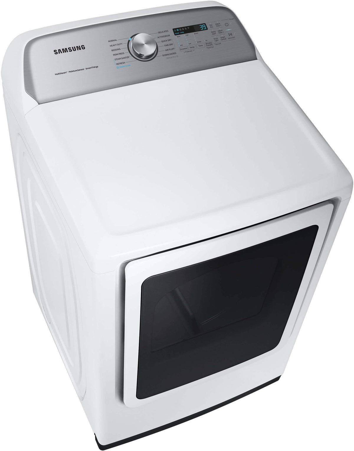 Samsung - 7.4 Cu. Ft. Smart Electric Dryer with Steam Sanitize+ - White