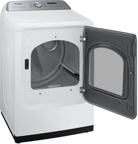 Samsung - 7.4 Cu. Ft. Smart Electric Dryer with Steam Sanitize+ - White
