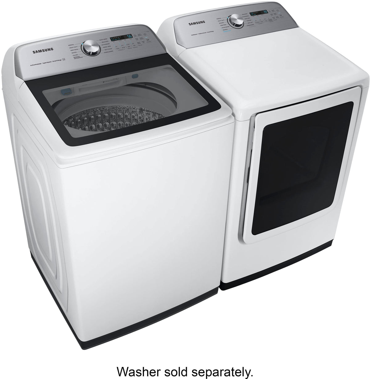Samsung - 7.4 Cu. Ft. Smart Electric Dryer with Steam Sanitize+ - White