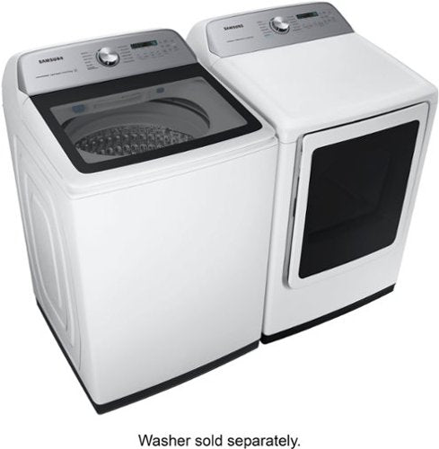Samsung - 7.4 Cu. Ft. Smart Electric Dryer with Steam Sanitize+ - White