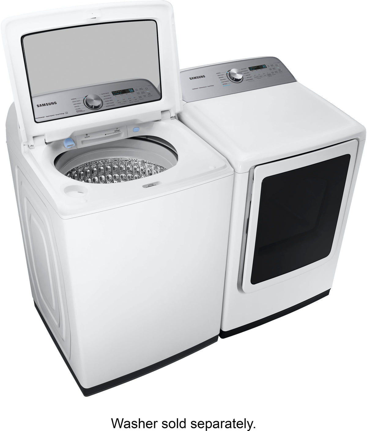Samsung - 7.4 Cu. Ft. Smart Electric Dryer with Steam Sanitize+ - White