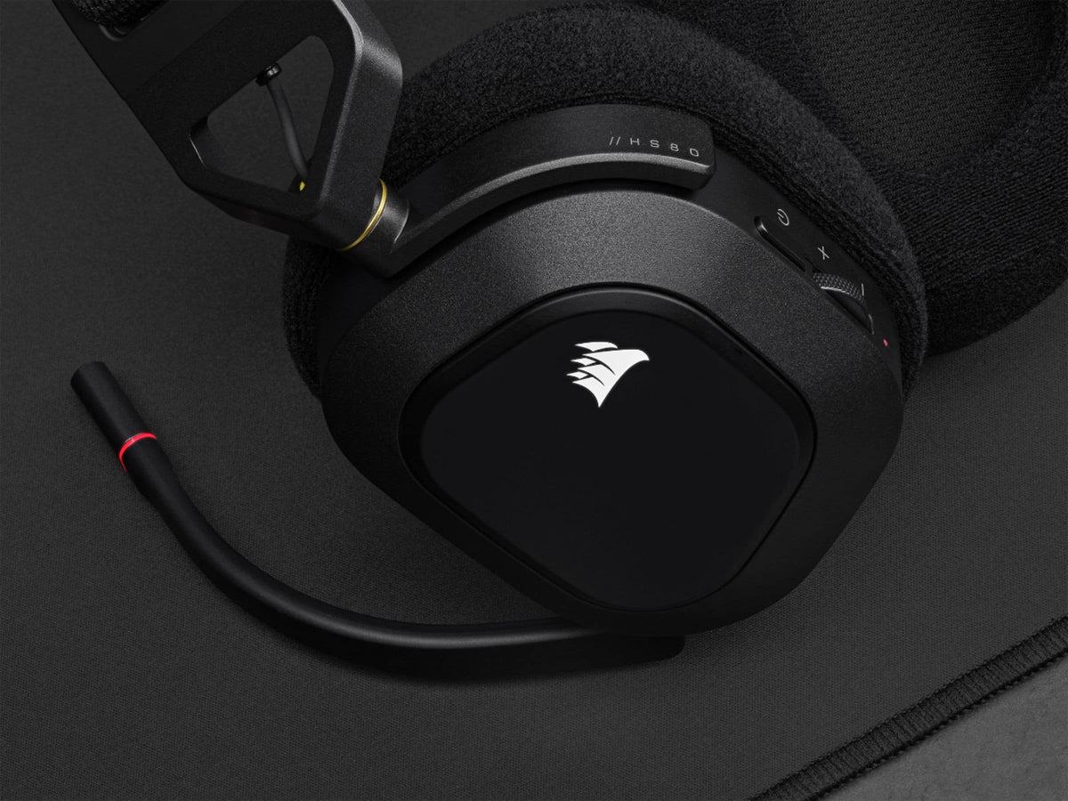 CORSAIR - HS80 RGB Wireless Gaming Headset for PC, Mac, PS5, PS4 - Carbon